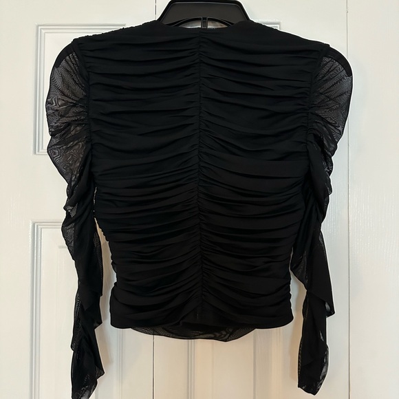 Express Sweetheart Mesh Crop Top - Picture 2 of 2